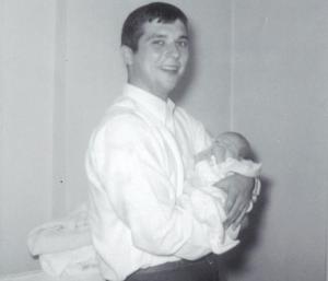 First-time Dad holding Me. May 1969. 206 Norwood First-time Dad holding Me. May 1969. 206 Norwood